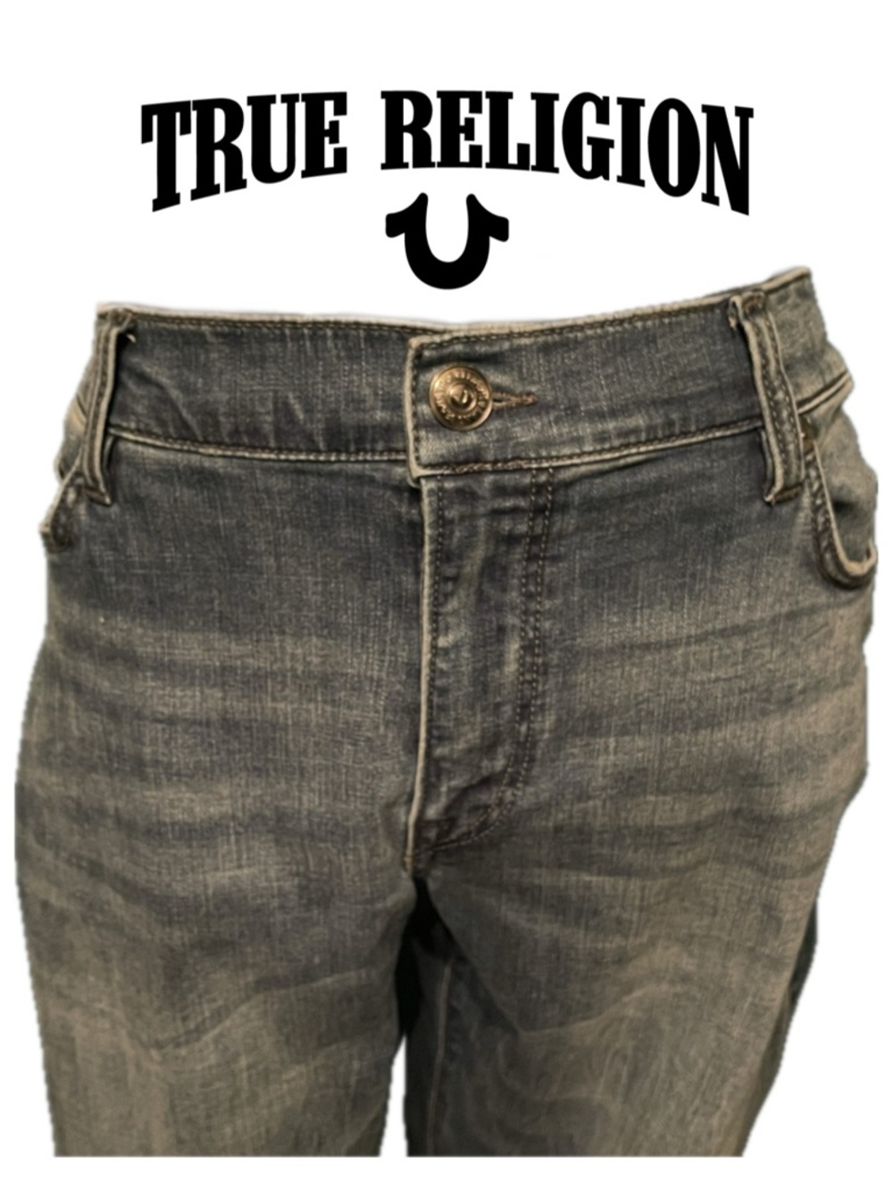 True Religion Tony Men's 38 Blue Super Skinny Jeans Stretch Denim 5 Pocket TBD - Picture 12 of 13